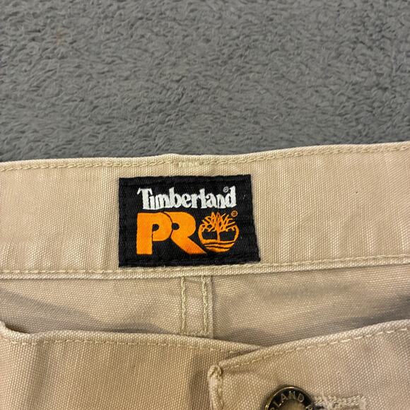 Timberland PRO Khaki Button Zipper Belt Loops Pockets Workwear Shorts Mens Sz 38 - Picture 3 of 10